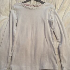 Mini Boden white Long Sleeve Tee